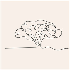 vector tree silhouette