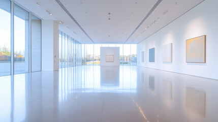 Obraz premium Modern Art Gallery with Natural Light