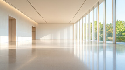 Fototapeta premium Modern Minimalist Interior with Natural Light