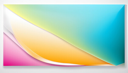 Abstract 3D shape with a smooth, organic form, featuring gradient colors, set against a textured background. Modern and futuristic design