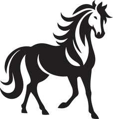 Obraz premium Horse Art & Illustration silhouette vector 