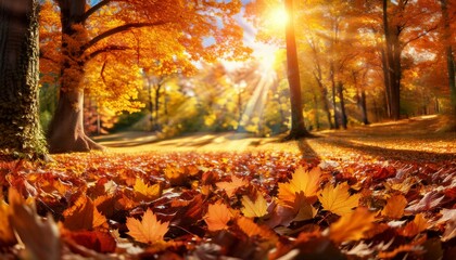 The landscape radiates warmth and comfort.  