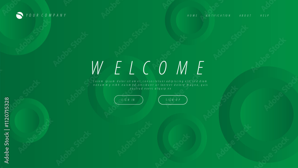 Wall mural abstract background for your landing page design. minimal background for website designs