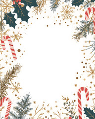 Luxurious Christmas new year card and Holiday Promotion Banner with Elegant Ornaments, for Tags, Posters, and Banners with Space for Text