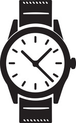 Hand watch Silhouette Vector illustration Design