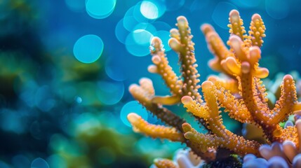 In the shallower waters creatures equipped with advanced encryption capabilities camouflage themselves a the coral keeping the reef secure.