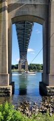 Deck and pier of Sagamore bridge