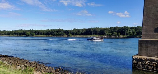 Boats in the Bourne Bridge canal
