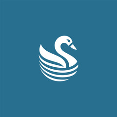 modern swan logo