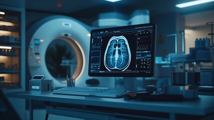 Fototapeta premium A Machine with a Kidney and Heart Label.