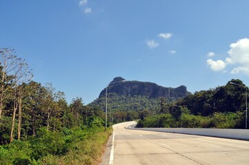 landscape of road in the mountain