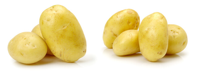 New potato isolated on white background 