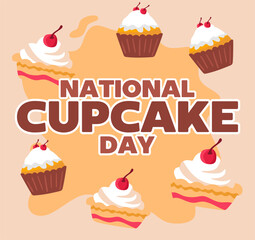 national cupcake day with delicious cupcakes