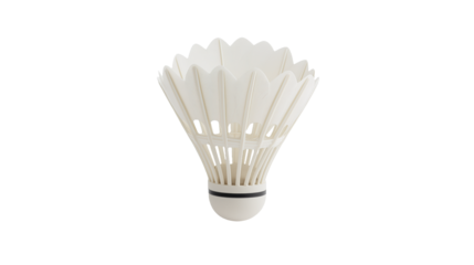 3D render illustration of a shuttlecock icon, isolated