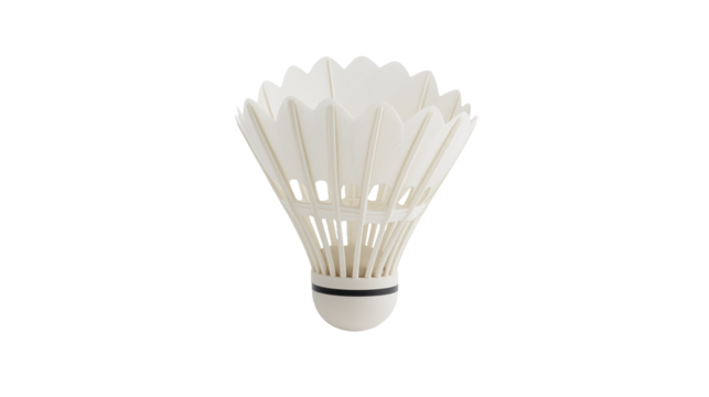 3D render illustration of a shuttlecock icon, isolated