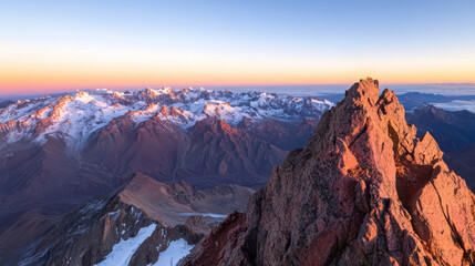 Obraz premium Sunrise Over the Alps