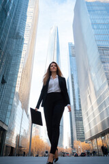 Fototapeta premium Confident Businesswoman in the City