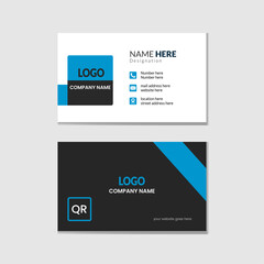 Modern and clean business card design. Double sided modern creative business card vector design template.