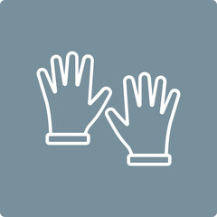 Fototapeta premium Cleaning Gloves Icon