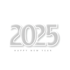 2025 happy new year greeting card design