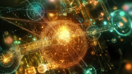 Obraz premium Abstract Technology Network