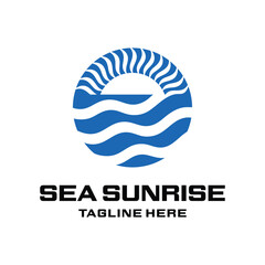 Sea Sunrise Logo Negative Space