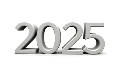 Happy new year 2025. Holiday greeting card design. Vector illustration.