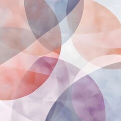 Abstract Watercolor Background with Overlapping Shapes