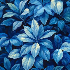 Blue Leaf Pattern