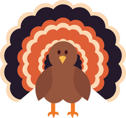 Turkey Autumn Season Theme Vector Element