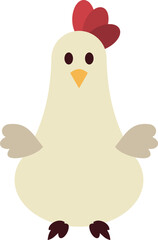 Chicken Autumn Season Theme Vector Element
