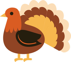 Turkey Autumn Season Theme Vector Element
