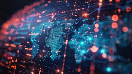 Obraz premium Trends and insights in global economic analysis of online market environments