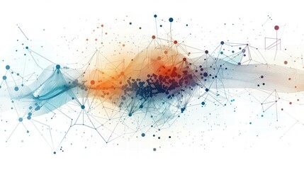 Naklejka premium Business perspective on analyzing complex big data diagrams in tech environments