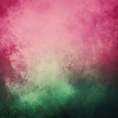 Obraz premium pink and green ombre abstract background with watercolor texture