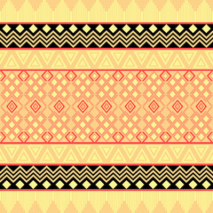 1.	Seamless Ethnic Pattern Texture. Navajo Geometric Print, Rustic Decorative Ornament. Abstract Geometric Pattern. Native American Pattern Ornament for the design of Clothing