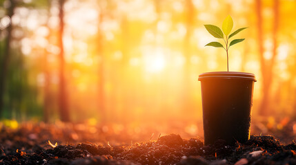 Various recycling and waste disposal activities and green space, loving the world, a green world for a friendly environment