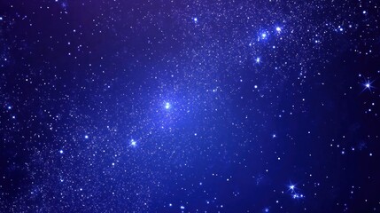 Fototapeta premium Starry night sky with twinkling stars.