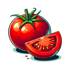 tomato with a slice