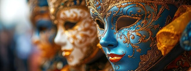 Carnival Masquerade Masks Venice Art Colorful Ornate Festival Celebration Ball Theatre Event