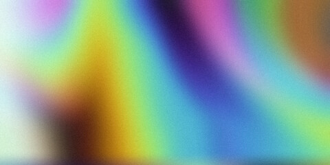 Vibrant color gradient grainy background. Abstract smooth blue pink orange green color grainy gradient shaped backdrop design, noise texture background.