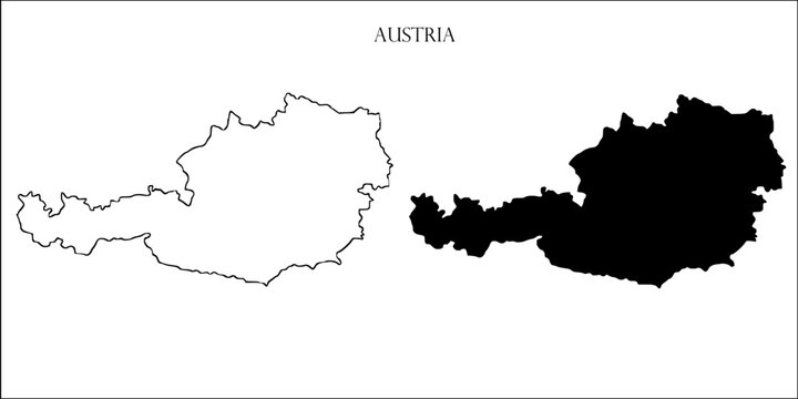 austria-map-outline-images-browse-5-stock-photos-vectors-and-video-adobe-stock for Free Printable Map Of Austria Austria Map Outline