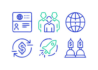 Vector icons set for business, web, and communication design featuring technology, office, people, and internet symbols