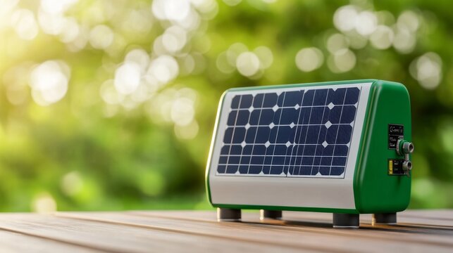 A solar power backup generator installed in an elevated safe location