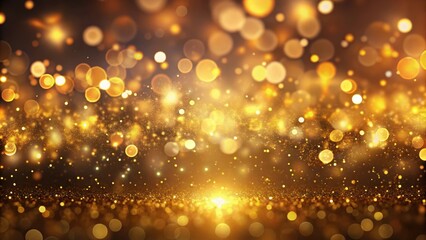 Abstract background with golden light bokeh particles in motion, abstract, background, golden, light, bokeh, particles