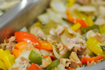 stir fried vegetable with pork or stir fried green pepper