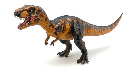Obraz premium Tyrannosaurus Rex toy isolated on white background.