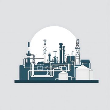 recommend clip art: oil refinery factory