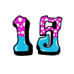 Number nineteen graffiti with unique style