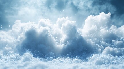 Soft Wispy Light Blue Clouds: A Calming Abstract Springtime Texture